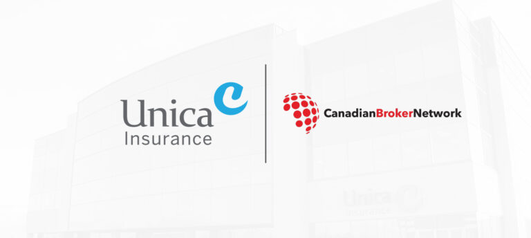 Unica Insurance and Canadian Broker Network Logos